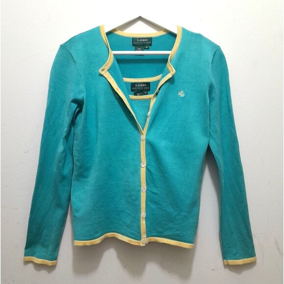 Ralph Lauren Womens Silk Blend nSize Large 2-Piece Sweater Tank & Cardigan Set - Picture 1 of 9